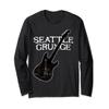 Seattle Grunge Guitar Space Needle Long Sleeve T-Shirt view 1