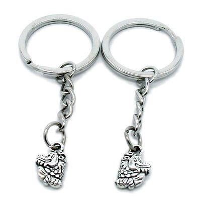 1 Item Metal Keychain Keyring Key Tags Chains Rings Jewelry Bag Charms P4DV1 Cartoon Dragon