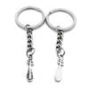 100 Items Metal Keychain Keyring Key Tags Chains Rings Jewelry Bag Charms H6OQ6 Lute view 1