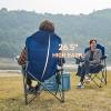 EVER ADVANCED Folding Camping Chair with High Back Padded 2 Pack Oversized Portable Lawn Chairs Lightweight Sturdy Steel Foldable Outdoor Camp Chair for Adults,Grey view 4