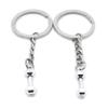 1 Item Metal Keychain Keyring Key Tags Chains Rings Jewelry Bag Charms YF7X6 Dumbbell view 1