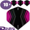 abcdarts Unisex  Adult's Pentathlon HD150 Xwing Dart Flights, Pink, Klassische view 2