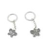 5 PCS Antique Silver Keyrings Keychains Key Ring Chains Tags Clasps L4ZZ7 Butterfly view 1