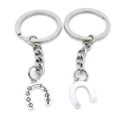 1 Item Metal Keychain Keyring Key Tags Chains Rings Jewelry Bag Charms MB7F6 Horseshoe Horse Hoof