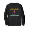 Feminist Marathon Runner Shirt Nevertheless - She Persisted view 1