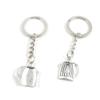 20 Items Metal Keychain Keyring Key Tags Chains Rings Jewelry Bag Charms Q1GP7 Teapot Water Kettle view 1