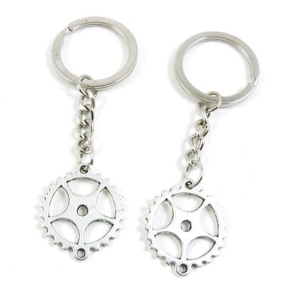 1 Item Metal Keychain Keyring Key Tags Chains Rings Jewelry Bag Charms P5YH5 Wheel Gear Cog Steampunk