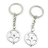 1 Item Metal Keychain Keyring Key Tags Chains Rings Jewelry Bag Charms P5YH5 Wheel Gear Cog Steampunk view 1