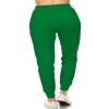 Leggings Depot Womens Relaxed fit Jogger Pants - Track Cuff Sweatpants with Pockets, Kelly Green, Medium view 3