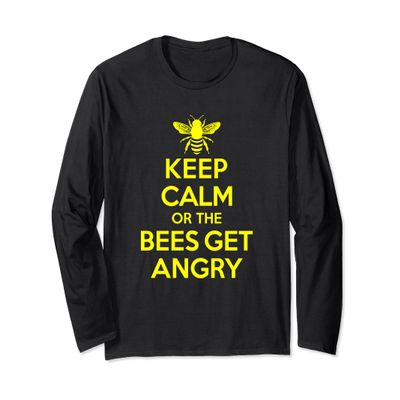 Beekeeper Keep Calm or The Bees Get Angry Beekeeping Shirt