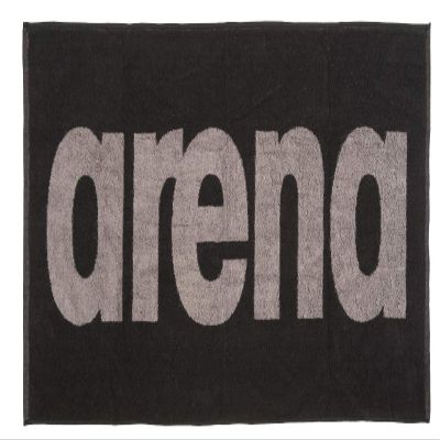 ARENA Gym Soft Towel, Black/Grey