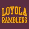 AH46 - Loyola University Chicago Ramblers Front And Back Print HOODIE - X-Large - Maroon view 3