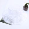AMOYER Women's Foldable Organza Church Cap Fascinator Bridal Tea Party Wedding Hat White view 2