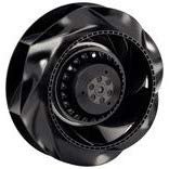 EBM-PAPST R2E250-AL05-16 Blowers AC BKWD-CURVD MOTRZD Impeller RD252mm 230VAC 60Hz 1.3A 295W 3000RPM 980CFM BB, 3 Wire Leads with Splice Terminals, Capacitor, TOP