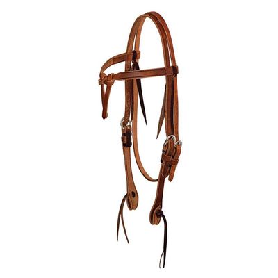 Partrade Cowboy Tack 5/8in Tied Front Browband Headstall