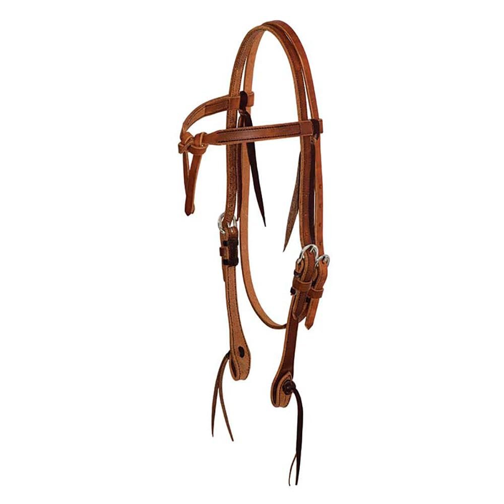 Partrade Cowboy Tack 5/8in Tied Front Browband Headstall