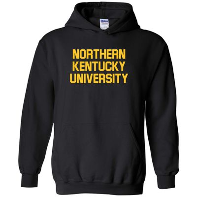 AH01 - Northern Kentucky Norse Basic Block Hoodie - 3X-Large - Black