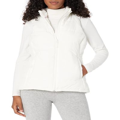 Amazon Essentials Women's Mid-Weight Puffer Vest, Ivory, X-Small