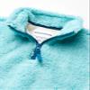 Amazon Essentials Girls' Long Sleeve Sherpa Fleece Quarter-Zip Jacket, Midweight, Aqua Blue, X-Small view 2