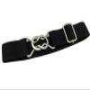 2 Pack Kide Belts Stretch Adjustable Belt For Little Boys Girls School Uniforms Pants With Easy Buckle (1Black + 1Pink) view 3