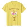 3rd Birthday Girl Unicorn Shirt Third Birthday Outfit T-Shirt view 1