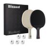 JOOLA Blizzard & Blackout - Competition Ping Pong Paddle Set - Includes 2 Table Tennis Rackets, 5 Ping Pong Balls, and Storage Box - Indoor and Outdoor Compatible view 1