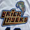 #19 Brick Layers 1996 MTV Rock N Jock Basketball Jersey White (White, XX-Large) view 2