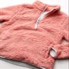 Amazon Essentials Girls' Sherpa Fleece Quarter-Zip Jacket, Mauve, Medium view 3