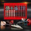 WINSDART ADKX Steel Tip Darts 12 Pack Set with Nonslip Iron Barrel Aluminum Dart Shafts and Flights + Darts Sharpener + an Gift Box (Darts-A) view 4