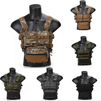 MK3 Modular Lightweight Chest Rig Micro Fight Chissis 5.56 Mag Pouch (Wolf Gray)