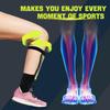 Rawxy Football Soccer Shin Guards with Exceptional Flexible Soft Light Weight - Great for Boys Girls Junior Youth(Blue Yellow, S&M) view 3