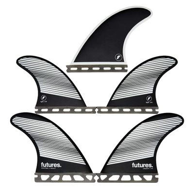 Futures F4 Legacy Five Fin Set Gray/Black
