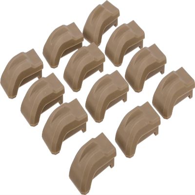 Evike Airsoft - AW Custom Shockproof Pads for Adaptive Drum Airsoft Mags (Color: Tan)