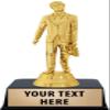 Crown Awards Salesman Trophies with Custom Engraving, 6" Personalized Salesman Trophy On Black Base 10 Pack view 1