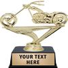 Crown Awards Motorcycle Trophies with Custom Engraving, 4.75" Personalized Motorcycle Chopper Trophy On Black Base 5 Pack view 1