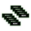 Speed Demon Hot Rod Shop Ammo Can Labels MISC for Miscellaneous Ammunition and Firearm Supplies- 10 Pack Adhesive Vinyl 3"x1.15" view 1