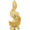 Crown Awards Treble Clef Trophies with Custom Engraving, 6" Personalized Gold Music Note Trophy On Black Base 10 Pack view 2