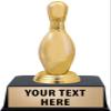 Crown Awards Bowling Trophies with Custom Engraving, 6" Personalized Gold Bowling Pin Trophy On Black Base 10 Pack view 1