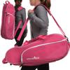 Athletico 6 Racquet Tennis Bag | Padded to Protect Rackets & Lightweight | Professional or Beginner Tennis Players | Unisex Design for Men, Women, Youth and Adults (Pink) view 3