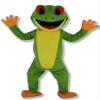 rushopn Green Tree Frog Mascot Costumes Animal school mascot costume adult