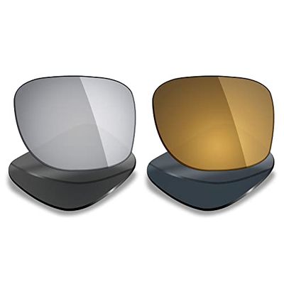 Mryok 2 Pair Polarized Replacement Lenses for Oakley Big Taco Sunglass - Options