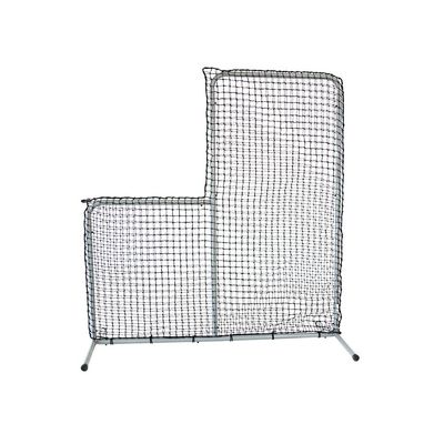 Skywalker Sports Baseball and Softball Pitching Screen | Batting Practice Equipment | 6ft Black L Screen with UV Treated Net and Steel Frame