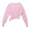 Freebily Girls Knit Wrap Long Sleeve Ballet Dance Cardigan Sweaters Gymnastics Coat Pink# 5-6 view 4