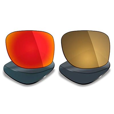 Mryok 2 Pair Polarized Replacement Lenses for Oakley Big Taco Sunglass - Options