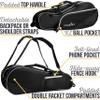 Athletico 6 Racquet Tennis Bag | Padded to Protect Rackets & Lightweight | Professional or Beginner Tennis Players | Unisex Design for Men, Women, Youth and Adults (Black) view 2