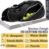 Athletico 6 Racquet Tennis Bag | Padded to Protect Rackets & Lightweight | Professional or Beginner Tennis Players | Unisex Design for Men, Women, Youth and Adults (Black) view 4