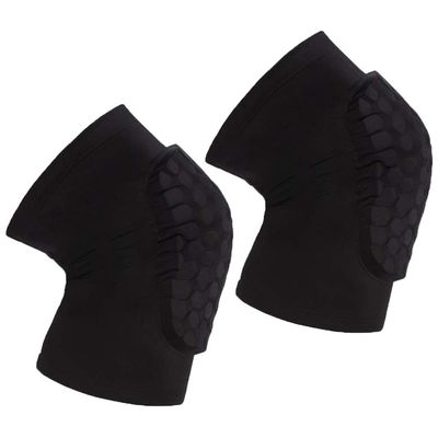 PISIQI Compression Collision Avoidance Knee Sleeve, 2 Sleeves, Black, M
