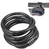 SEWAY Scooter Lock Cable for Xiaomi Mijia M365 ES Series, Bicycle Combination Locks Coiled Chain Lock Basic Self Coiling Core Steel Wire 4 ft. Long 1/3 inch Fit for M365/ES1/ES2/ES3/ES4 view 1