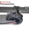 SEWAY Scooter Lock Cable for Xiaomi Mijia M365 ES Series, Bicycle Combination Locks Coiled Chain Lock Basic Self Coiling Core Steel Wire 4 ft. Long 1/3 inch Fit for M365/ES1/ES2/ES3/ES4 view 2