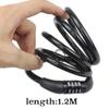 SEWAY Scooter Lock Cable for Xiaomi Mijia M365 ES Series, Bicycle Combination Locks Coiled Chain Lock Basic Self Coiling Core Steel Wire 4 ft. Long 1/3 inch Fit for M365/ES1/ES2/ES3/ES4 view 4